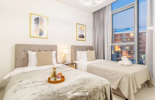 Dubai Apartment | Manzil - 3BR + Maid in District One with Burj View