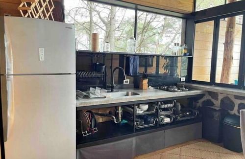 El Santuario Cabin | Mi Refugio Nordico, Cabaña en lo Alto de una Colina con Vista al Lago