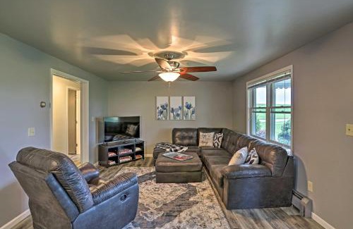 Millersburg House | Millersburg Home with Covered Porch and Fire Pit!