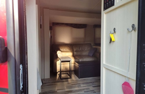 Hubert House | Minnie Winnie in the woods.