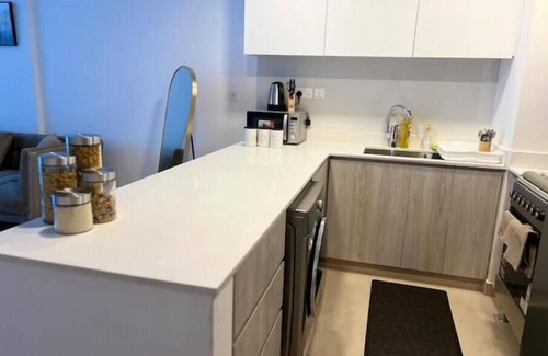 Sharjah Apartment | Misk 1BR Urban Oasis - Downtown Aljada