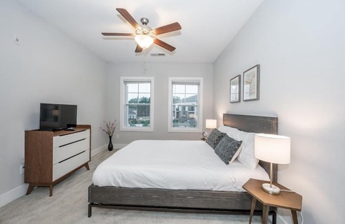 Morrisville Apartment | Modern 2BR with Balcony and Gym