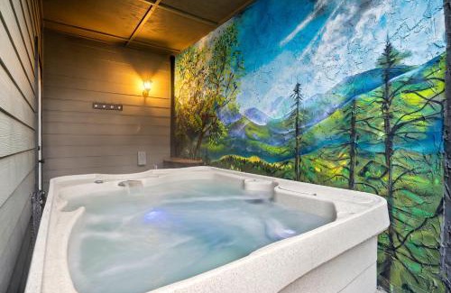 Sevierville House | Modern 4 Bedroom Cabin in Timeless Resort Near Parkway and Dollywood with Game Room and Hot Tub