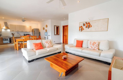 La Iglesia Apartment | Modern apartment with terrace sea view - 2BR AC - 20M Beach - Pools - Wifi