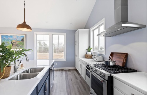 Baroda House | Modern Farmhouse in Michigan Wine Country with pool