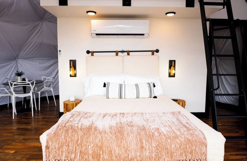 Coosa Resort | Modern Geodesic Dome: Hot Tub & Lake Views