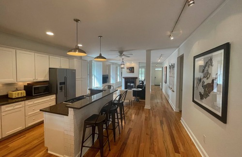 Aiken House | Modern open-concept 3BR home in downtown Aiken, walk to everything.