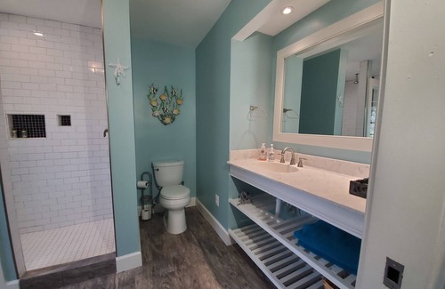 Trappe Bed & Breakfast | Modern room with walk in shower and kitchenette