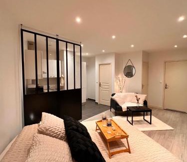 Brunoy Apartment | Modern SPA - Cosy & Chic - JACCUZI