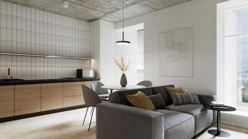 Maliyevtsy Apartment | Modern Studio City Center дуже затишно! Netflix