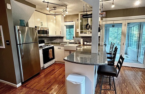 Lake Lure Cottage | Modern with View, Pippin Cottage is between CRVillage & Lake Lure Beach