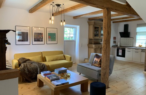 Hohen Demzin House | Modernes Cottage im Grünen in der Mecklenburgischen Schweiz. Hunde Willkommen