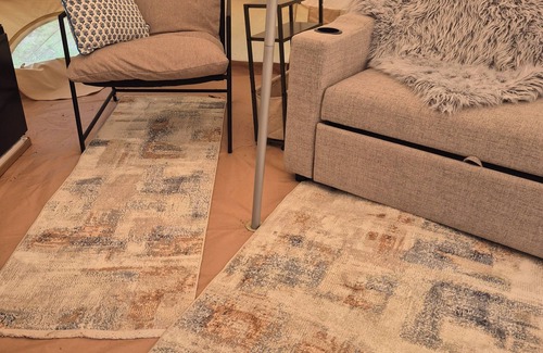 Waterloo RV Rental | Moonbeam Glamping Yurt in charming Omaha Campground