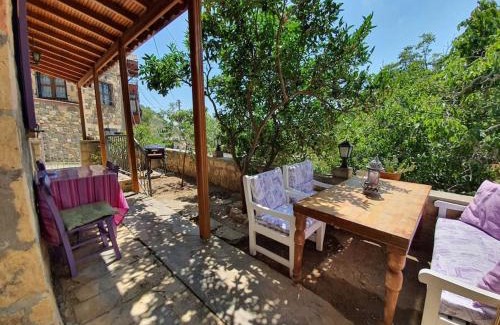 Kucukkuyu Villa | Mor Panjurlu Bohem Tasarım Ev - Kazdağları & Deniz