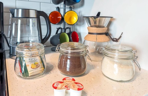 Boise Apartment | Mountain Lines & Slatted Calm | Cozy Modern Loft