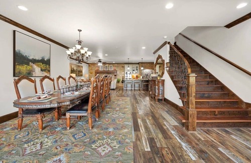 Cleveland House | Mountainside Manor l Custom pool & movie theater!