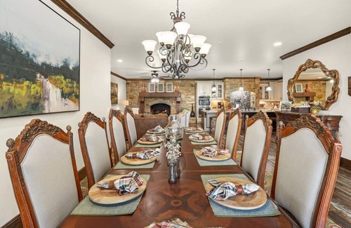 Cleveland House | Mountainside Manor l Custom pool & movie theater!