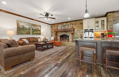 Cleveland House | Mountainside Manor l Custom pool & movie theater!