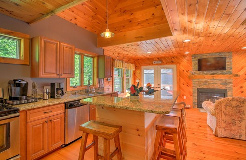 Wardsboro House | Mt. Snow Escape with Hot Tub & Fire Pit, Surrounded by Woods.