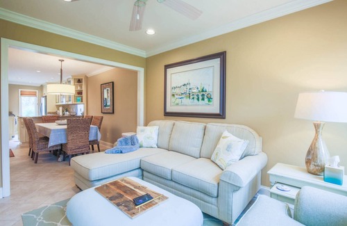 Isle of Palms House | Multiple Seating Areas & Outdoor Balconies; Access to Community Pool and Tennis & Pickleball Courts
