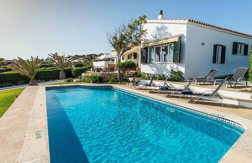 Sant Lluis Villa | My Rental Homes - Villa Seafront with priavte pool sea view