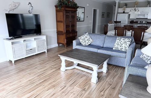 Garden City Condo | Myrtle Beach area golf resort condo-pet friendly-pool-1 mile to beach-water view