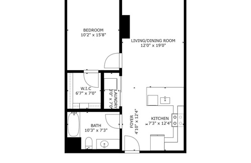 Westlake Apartment | New 1BR in Koreatown with Rooftop Amenities