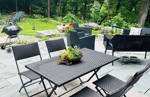 Hubertus House | NEW! Experience the Serene & Unique Blue Tree House – Hike, Relax & Lake Nearby