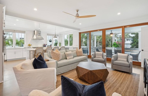 Isle of Palms House | New Listing! Views, Dock & Pet Friendly! Large Private Pool!