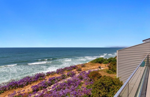Leucadia House | NEW RENO OCEAN FRONT -AC, direct beach access, heated pool, hot tub, pickle ball