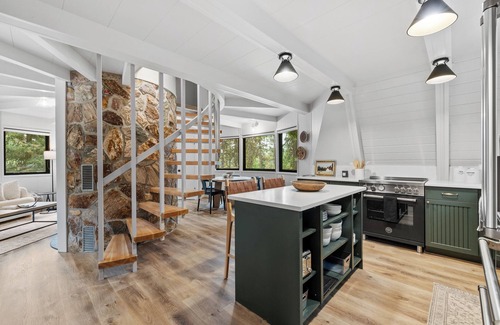 McCall House | New! River Cabin A-Frame-Remodeled A-Frame on the river, walk to town, lake & dining