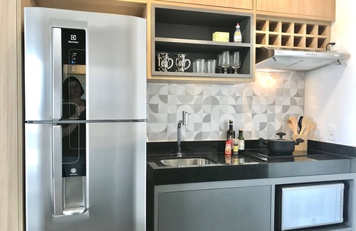 Brooklin Novo Apartment | NEW STUDIO BROOKLIN Wi-Fi 250, NEXT SUBWAY, SHOPPING, BERRINI, CHUCRI ZAIDAN