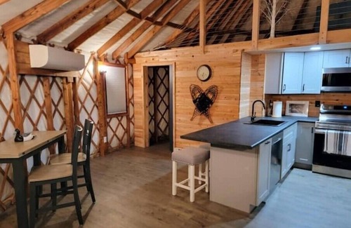 North Penobscot House | New YURT on the bank of the Penobscot river. Near Baxter & National monument