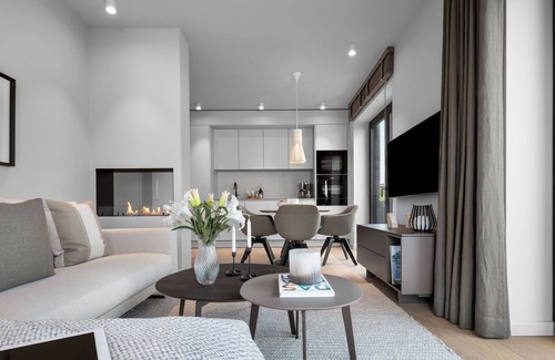 List Apartment | Nordic Suite - Infrared Shower, Balcony, Ethanol Fireplace, Wine Cooler, Quooker