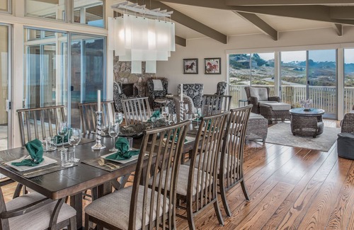 Del Monte Forest House | Ocean Front Home in Pebble Beach w/ 4 King Suites. Enclosed courtyard & pool!