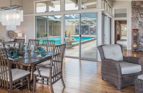 Del Monte Forest House | Ocean Front Home in Pebble Beach w/ 4 King Suites. Enclosed courtyard & pool!