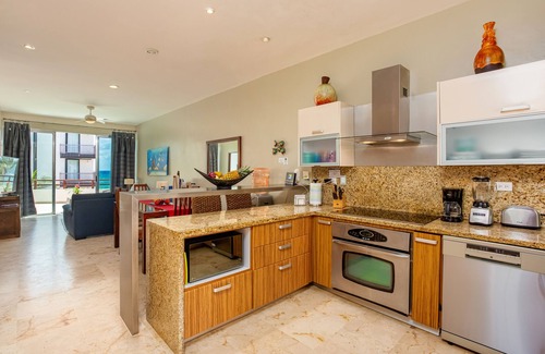 Zazil-ha Condo | Ocean view condo for 6. Private terrace and jacuzzi