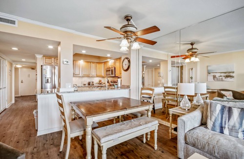 Myrtle Beach Condo | Oceanfront condo with ocean view, central AC, W/D, and access to pools & tennis