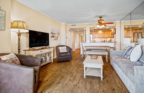 Myrtle Beach Condo | Oceanfront condo with ocean view, central AC, W/D, and access to pools & tennis