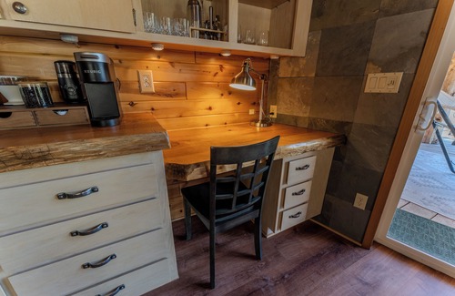 Springville House | Off-grid cabin with waterfall views at Peppermint Falls Ranch