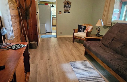 Williams Cabin | On The Rocks! Little River cabin sitting high on the banks of the White River n