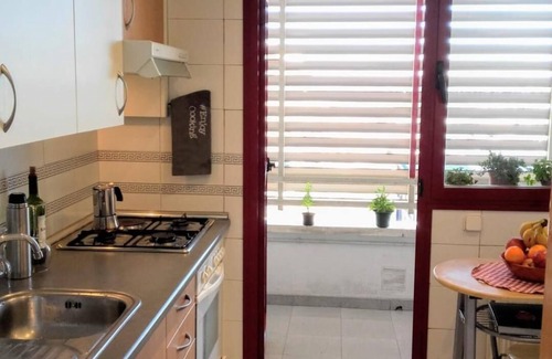 San Blas-Canillejas Apartment | Outdoor suite with private lounge facing the Metropolitan Stadium
