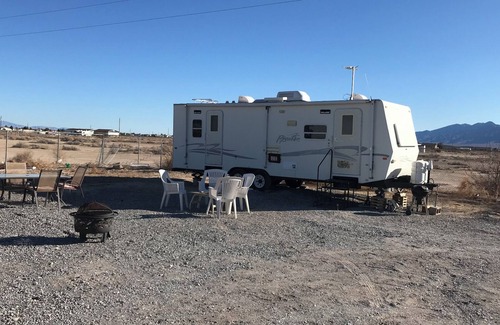 Crystal House | Pahrump Camper/RV2 Death Valley, front sight.