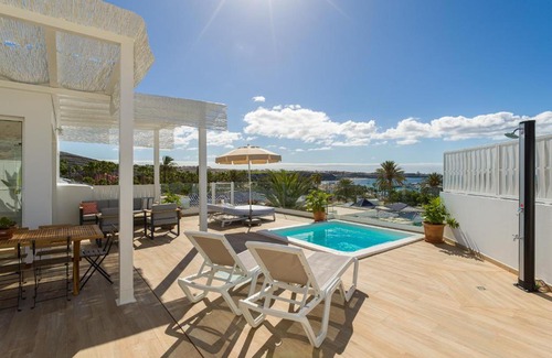 Pasito Blanco House | Pasitoblanco Porto Mare 7 Seaview Villa private heated pool