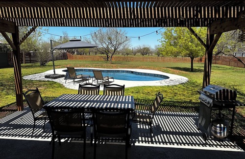 Abilene House | Peace and quiet in this large, beautiful, country retreat with a private pool!