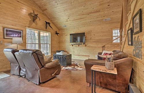 Heflin House | Peaceful Family Cabin on 10 Acres with Game Room!