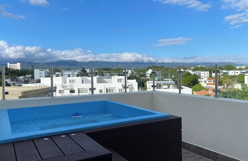 Santiago Province Apartment | Penthouse with Private Jacuzzi near Santiago Airport