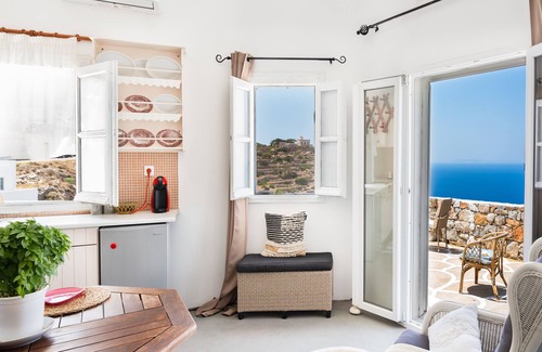 Sikinos Apartment | Pet-Friendly Apartment 'Antiparos' with Sea View & Wi-Fi