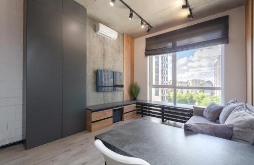 Afanasivsʹkyy Yar Apartment | Petrovdom Apartments 05-104b in RC Yaroslaviv Grad, Bulvarno-Kudriavska 17B