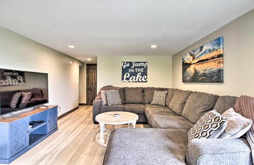 Hillman House | Platte Lake Home with Boat Launch and Deck!